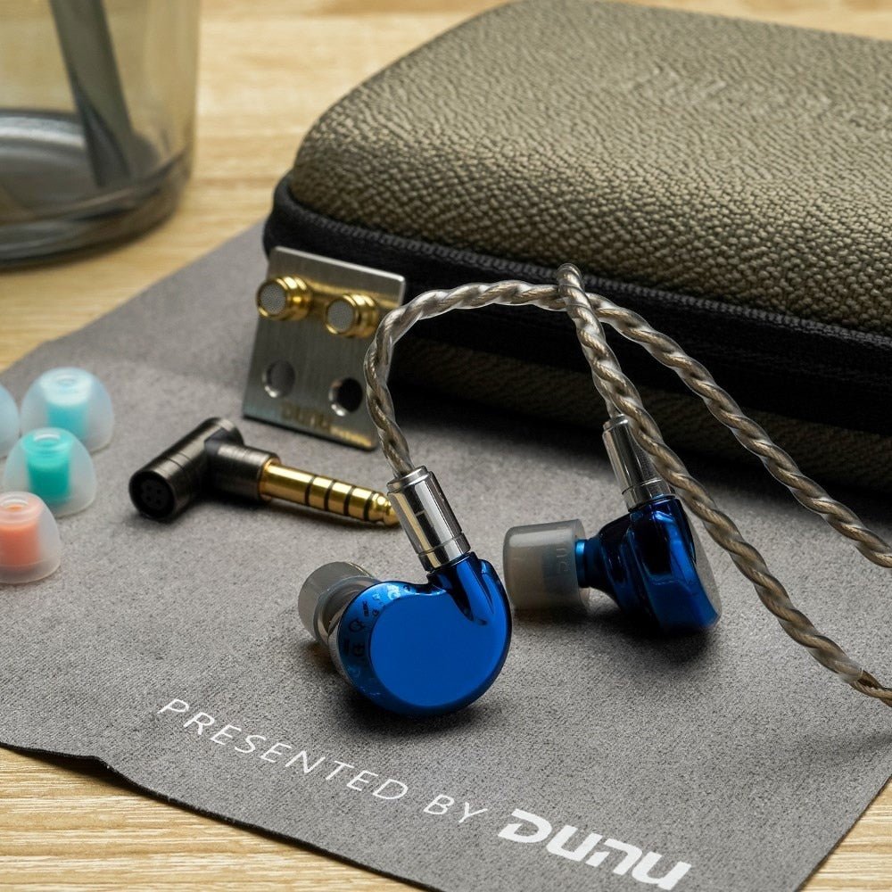 DUNU Falcon Ultra Dynamic Driver Earphone In Ear Monitors Klein Blue - The HiFi Cat