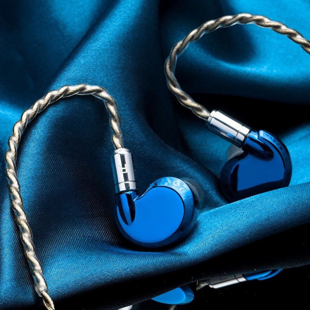 DUNU Falcon Ultra Dynamic Driver Earphone In Ear Monitors Klein Blue - The HiFi Cat