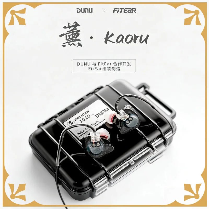 DUNU × FitEar Kaoru IEM | 6BA Per Side | FitEar Elliptical Nozzle - The HiFi Cat