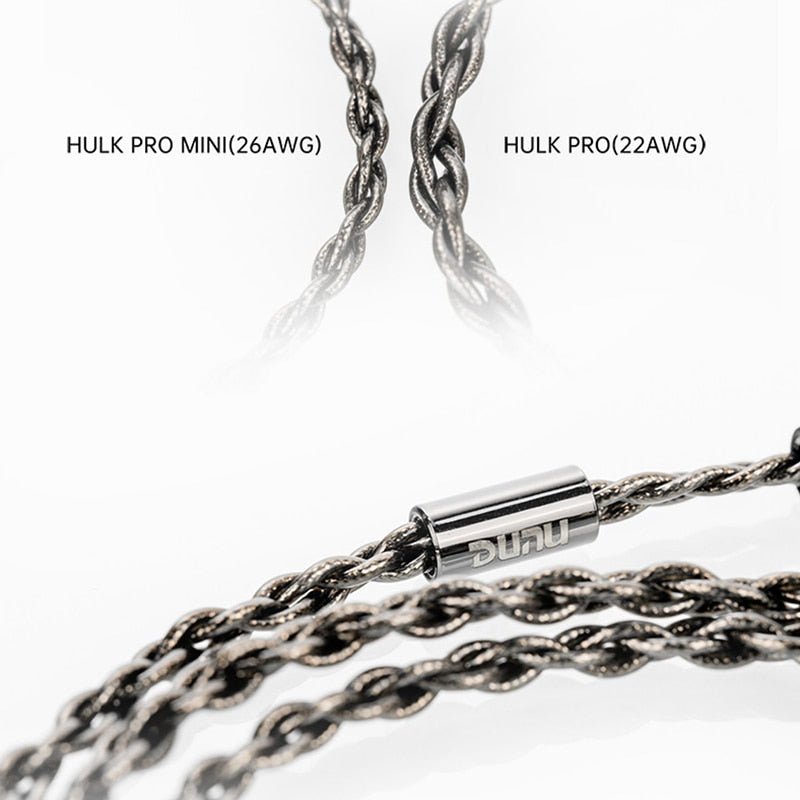 DUNU HULK Pro MINI Highly - Refined Furukawa Single - Crystal Copper Cable - The HiFi Cat