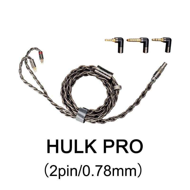 DUNU HULK PRO Upgrade Earphone Cable MMCX/0.78mm with 2.5/3.5/4.4mm 3 Connectors High - Purity Furukawa 7N OCC 22AWG/Wire - The HiFi Cat