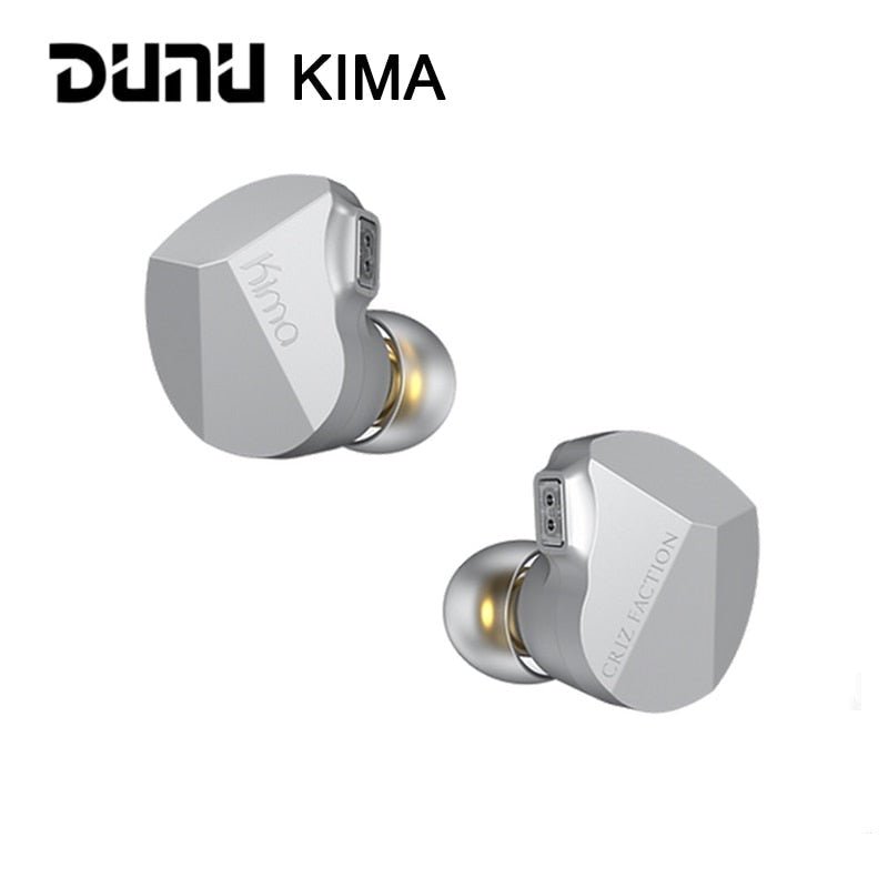 DUNU KIMA 10mm DLC Dynamic Driver In Ear Earphones with Dual Cavity Air Flow Control Front, Zinc Alloy Shell - The HiFi Cat