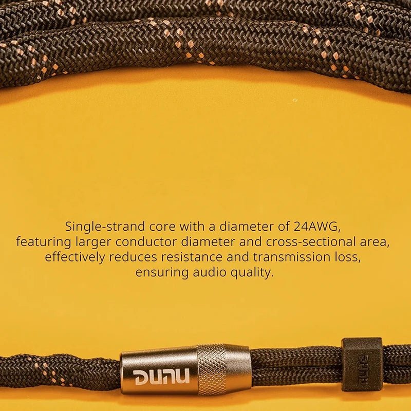 DUNU LYRE MINI 240 - Strand High - Purity OCC Copper Wire Core earphone cable - The HiFi Cat