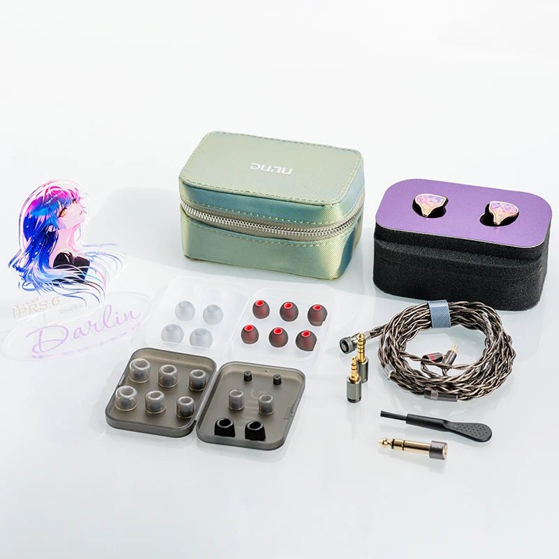DUNU PRS6 6-Driver Hybrid IEMs with MEMS Driver and Q-Lock Mini - The HiFi Cat