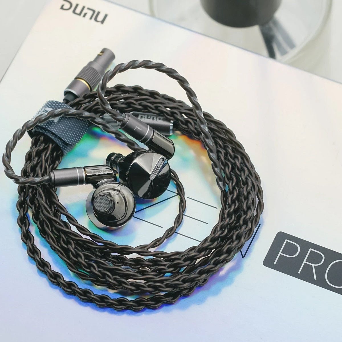 DUNU ZEN PRO In - Ear Earphone IEM NanoDLC Diaphragm Coil ECLIPSE Dynamic Driver Monitor Headset MMCX Detachable Cable 3 Plug - The HiFi Cat