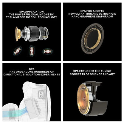 EarAcoustic Audio SPA - Pro Series 11.4mm Graphene Diaphragm IEM Earphones - The HiFi Cat
