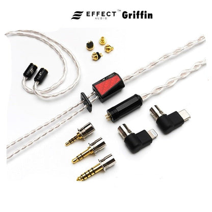 Effect Audio GRIFFIN 4 Wire High Purity Copper Silver Plated Earphone Cable - The HiFi Cat