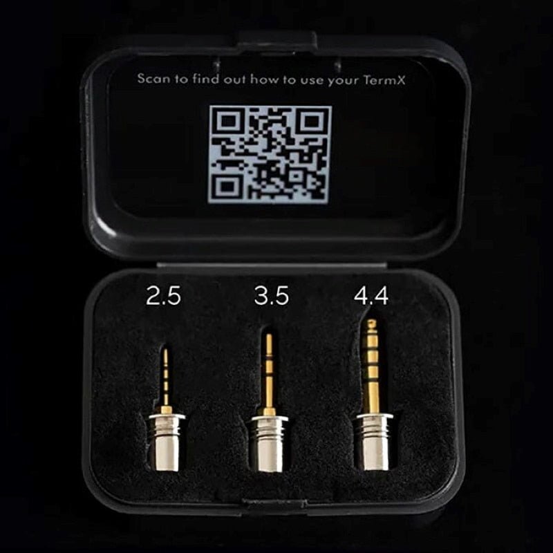 Effect Audio TermX Earphones Plug 2.5mm / 3.5mm / 4.4mm / Type - C Android / Lightning IOS Flagship IEMs Cable Adapter - The HiFi Cat