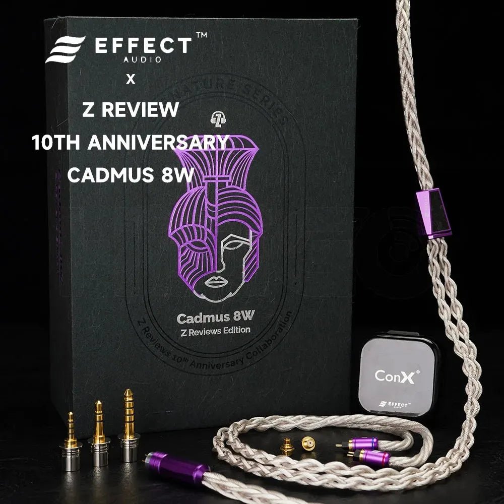 Effect Audio × Z Review 10th Anniversary Cadmus 8W Limited Edition Earphone Cable - The HiFi Cat