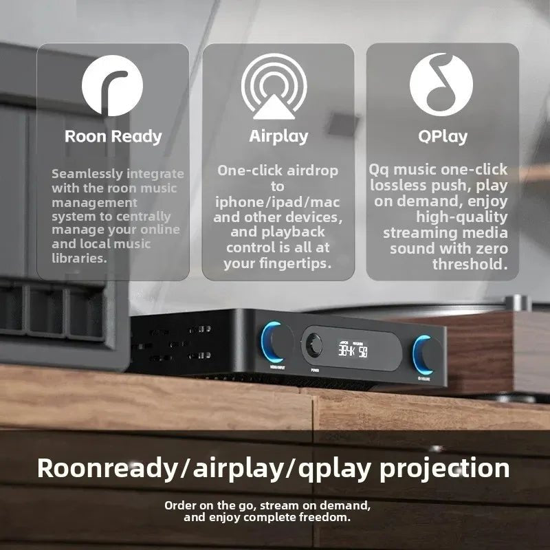 FiiO AIR AMP Streaming Power Amplifier | Roon Ready 120W+120W TPA3255 - The HiFi Cat