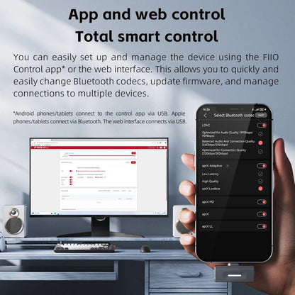FiiO Air Link Type - C Bluetooth Transmitter BT6.0 for Mobile / Game Player - The HiFi Cat