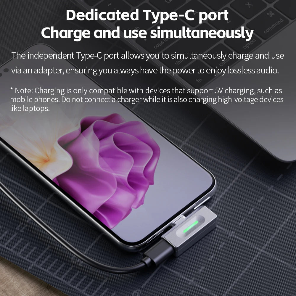 FiiO Air Link Type - C Bluetooth Transmitter BT6.0 for Mobile / Game Player - The HiFi Cat