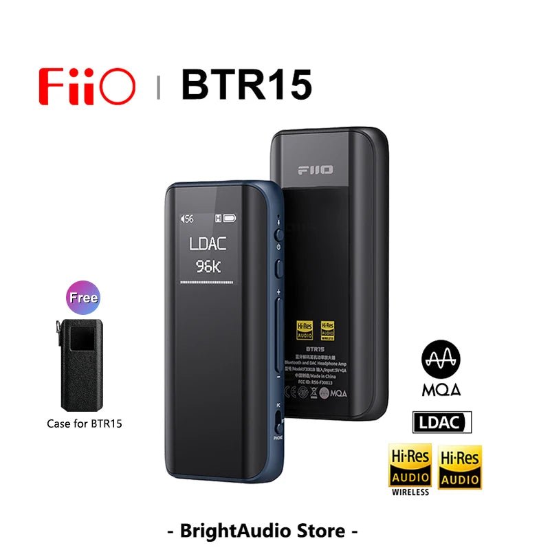 FiiO BTR15 2* ES9219MQ USB portable DAC& Headphone Amplifier - The HiFi Cat