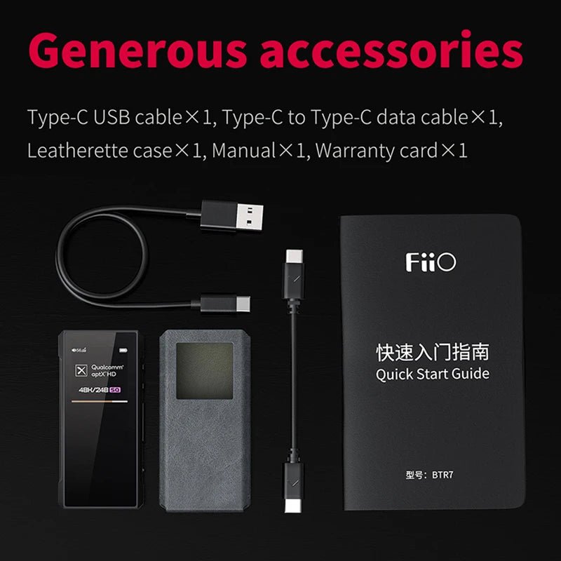 FiiO BTR7 QCC5124 Bluetooth AMP THX AAA Headphone Amplifier – The FiiO BTR7 QCC5124 Bluetooth AMP THX AAA Headphone Amplifier – The