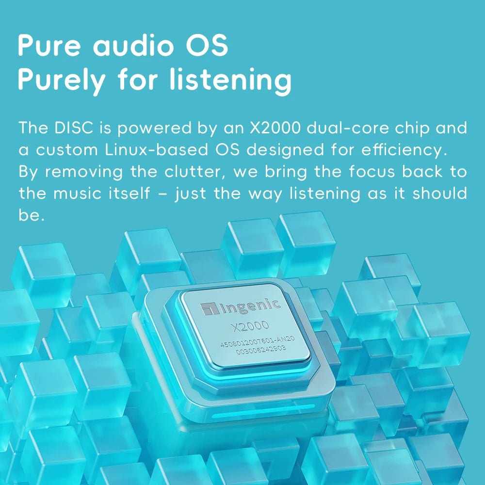 FiiO DISC Portable HiFi Music Player - Dual DAC 3.5mm + 4.4mm Outputs Bluetooth 5.4 - The HiFi Cat