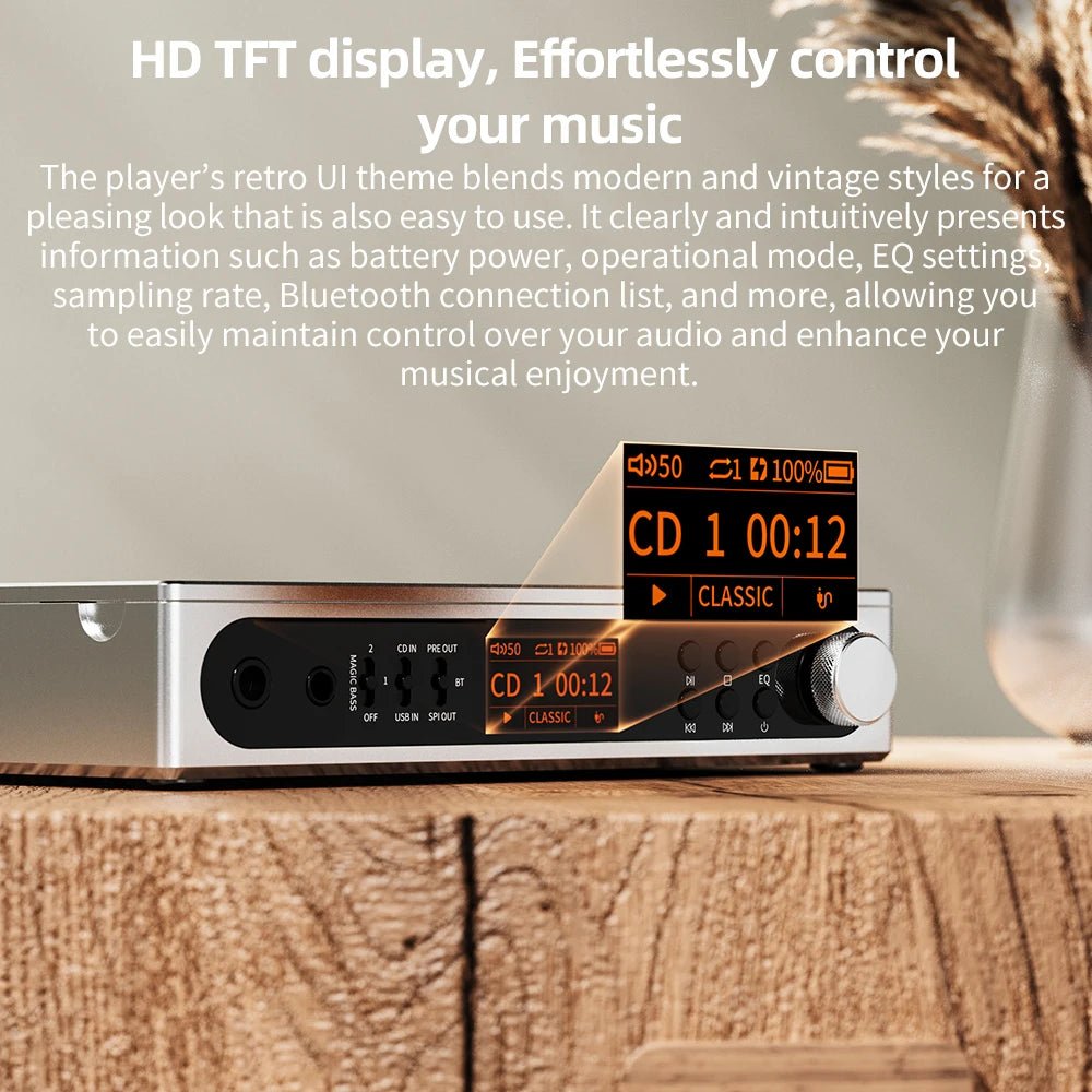 FiiO DM15 Portable Stereo CD Player with True 24Bit R2R DAC - The HiFi Cat