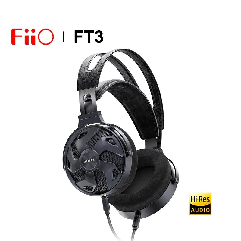 FiiO FT3 60mm Large Dynamic Driver Over - Ear Headphone 350 Ohm 3.5/4.4 /6.35 Plug - The HiFi Cat