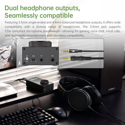 FiiO GIGAS1 Desktop Headphone Amplifier — Class AB Discrete Transistor - The HiFi Cat