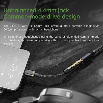 FiiO JIEZI USB DAC AMP Type - C to 3.5mm/Unbalanced 4.4mm Earphone Adapter - The HiFi Cat