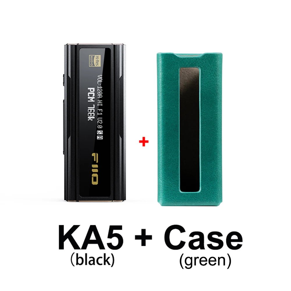 FIIO KA15 - DAC Portable Et Ampli Casque Haut De Gamme (Noir) - Écran LCD 0.96" - Puissance 560mW - EQ 10 Bandes