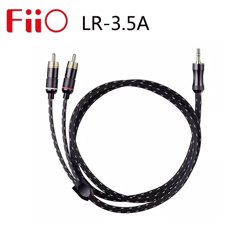 FiiO LR - 3.5A dual RCA Lotus male to 3.5mm male audio cable for SP3 speaker - The HiFi Cat