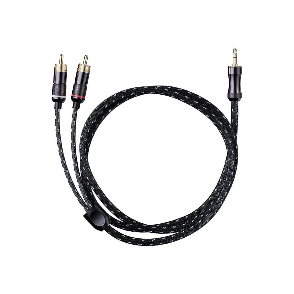 FiiO LR - 3.5A dual RCA Lotus male to 3.5mm male audio cable for SP3 speaker - The HiFi Cat