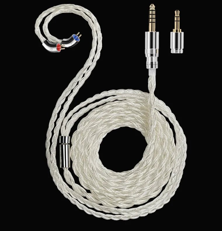 FiiO LS-RC 2026 Silver-Plated 0.78mm 2-Pin IEM Cable - The HiFi Cat