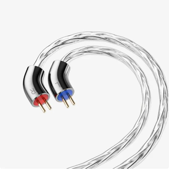 FiiO LS-RC 2026 Silver-Plated 0.78mm 2-Pin IEM Cable - The HiFi Cat