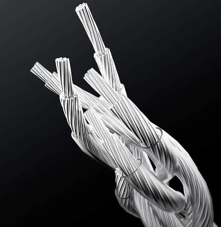 FiiO LS-RC 2026 Silver-Plated 0.78mm 2-Pin IEM Cable - The HiFi Cat