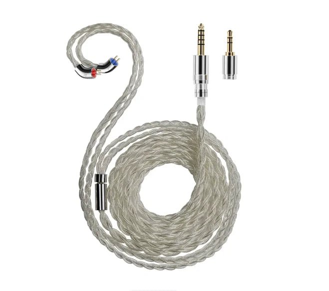 FiiO LS-RC 2026 Silver-Plated 0.78mm 2-Pin IEM Cable - The HiFi Cat
