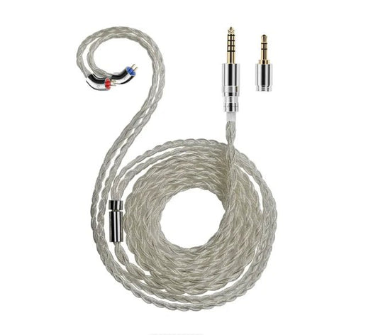 FiiO LS-RC 2026 Silver-Plated 0.78mm 2-Pin IEM Cable - The HiFi Cat