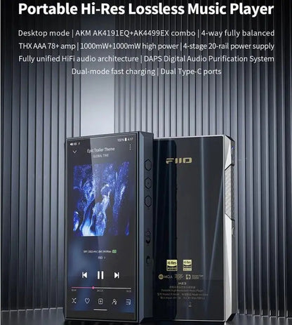 FiiO M23 Portable Android10 DAC AK4191EQ+AK4499EX Music Player AMP - The HiFi Cat