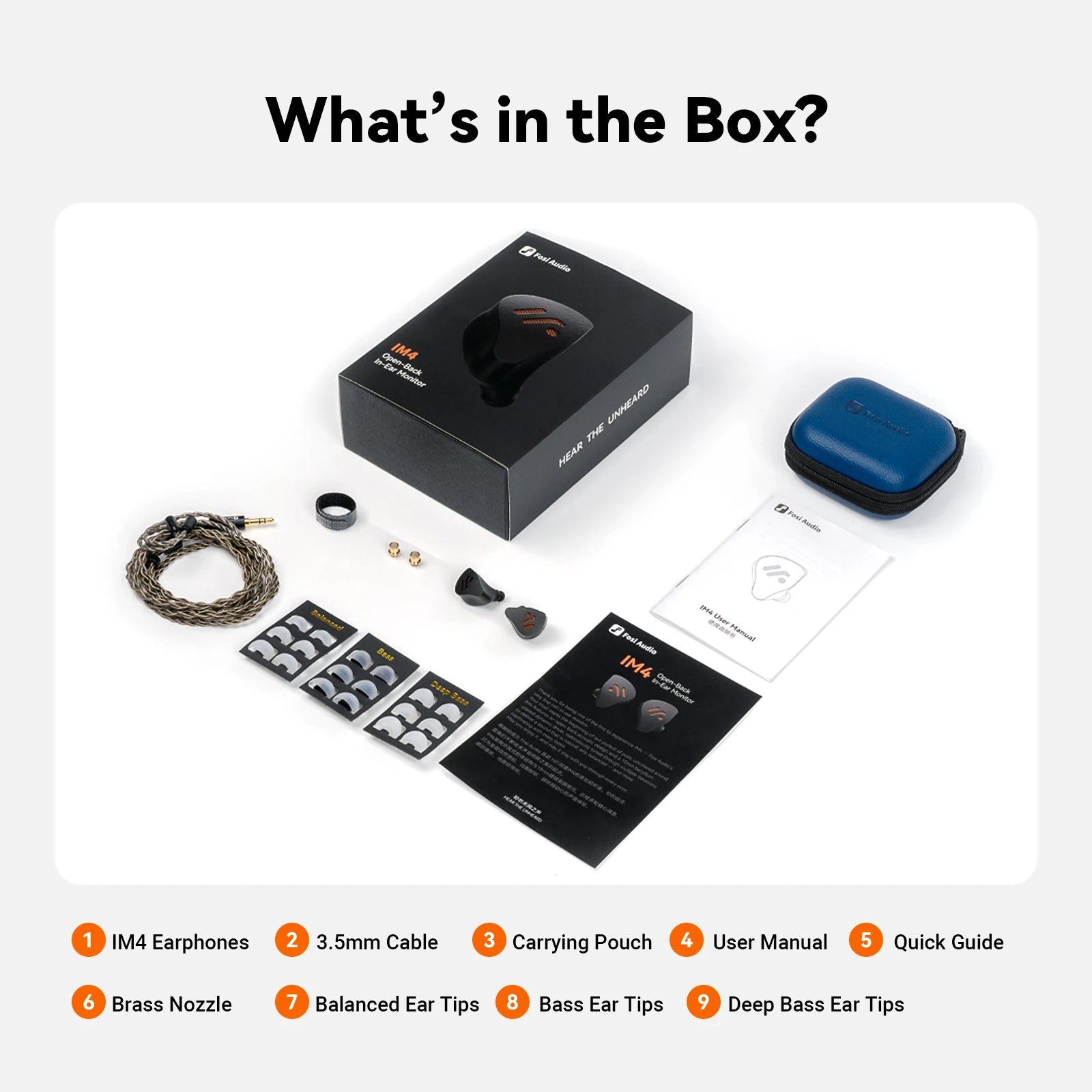 Fosi Audio IM4 10mm Dual - Cavity Dynamic Driver Open - Back In - Ear Monitor Earphone - The HiFi Cat