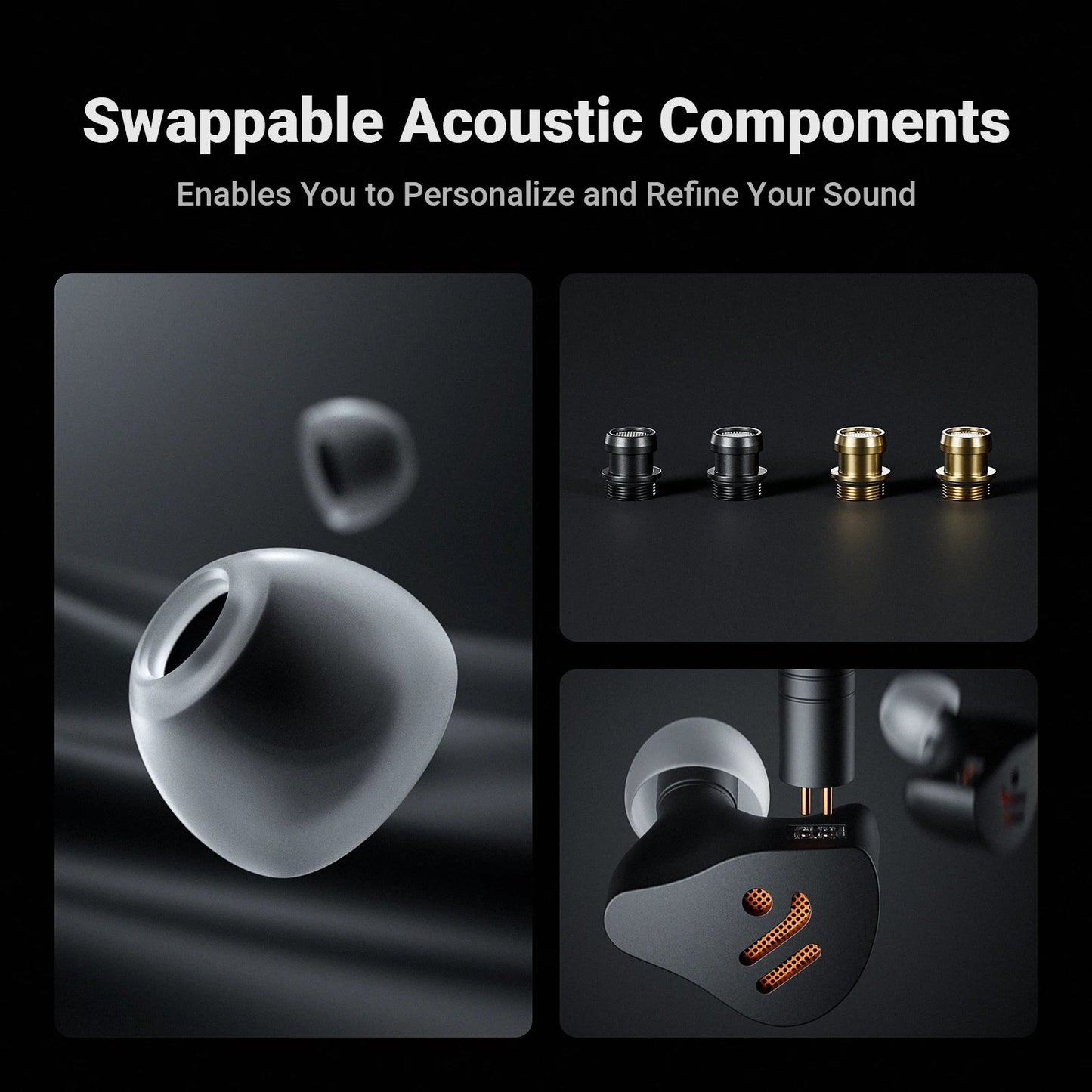 Fosi Audio IM4 10mm Dual - Cavity Dynamic Driver Open - Back In - Ear Monitor Earphone - The HiFi Cat