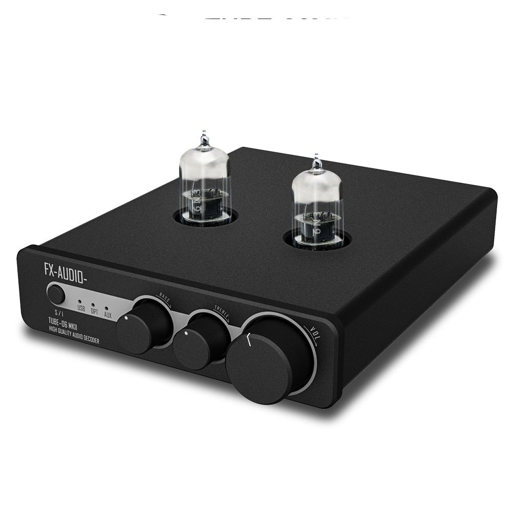 FX - Audio TUBE - 06MKII Tube Preamplifier USB DAC ES9018K2M Tube 6N3 - The HiFi Cat