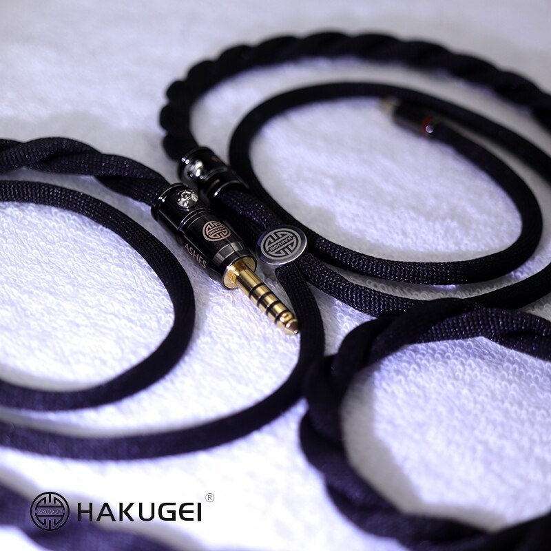 HAKUGEI Ashes. Litz 7N OCC Copper Cotton Shielding Earphone Cable 4.4 3.5 2.5 0.78 MMCX - The HiFi Cat