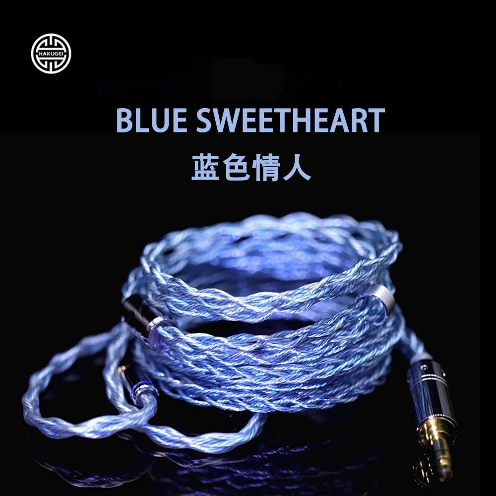 HAKUGEI BLUE SWEETHEART Earphone Upgrade Cable for KXXS S8 ASX - The HiFi Cat