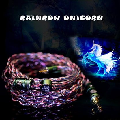 HAKUGEI RAINBOW UNICORN 7NOCC Litz Wire HiFi Earphone Upgrade Cable - The HiFi Cat