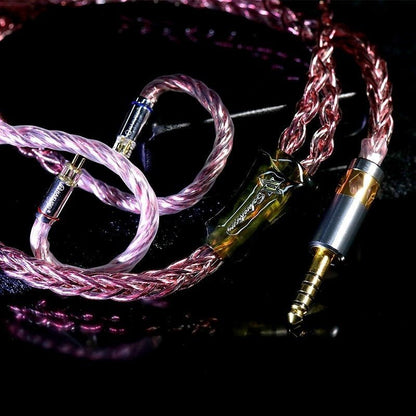 HAKUGEI Rubine Pro Cotton Mixed OCC Copper HiFi Upgrade Earphone Cable - The HiFi Cat