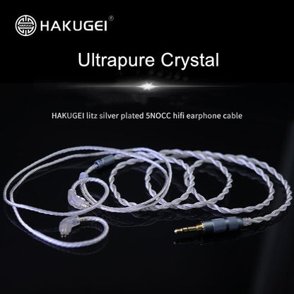 HAKUGEI Ultra - pure Crystal Silver plated upgrade Cable for Earphones - The HiFi Cat