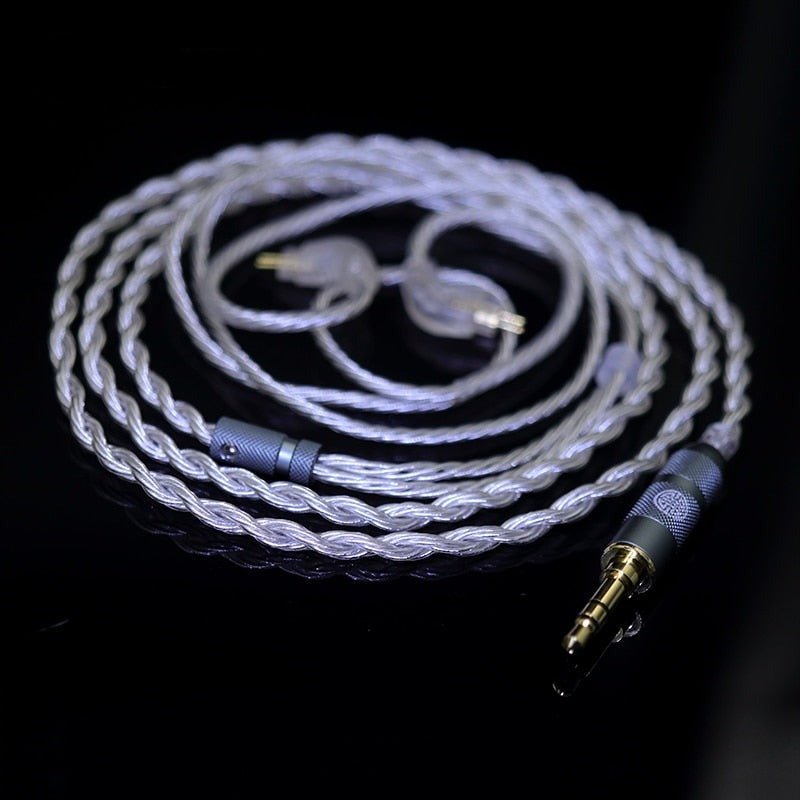 HAKUGEI Ultra - pure Crystal Silver plated upgrade Cable for Earphones - The HiFi Cat