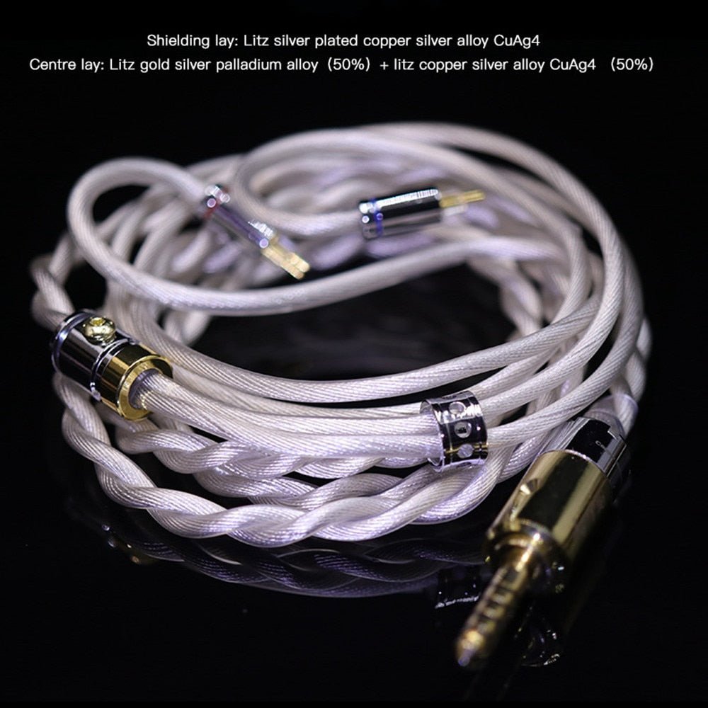 HAKUGEI White Dragon Earphone upgrade cable hybrid cable - The HiFi Cat