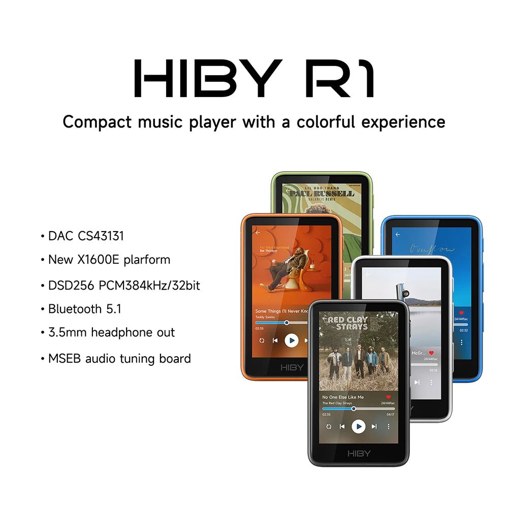 HiBy R1 HiFi Audio Music Player MP3 USB DAC WiFi Bluetooth 5.1 - The HiFi Cat