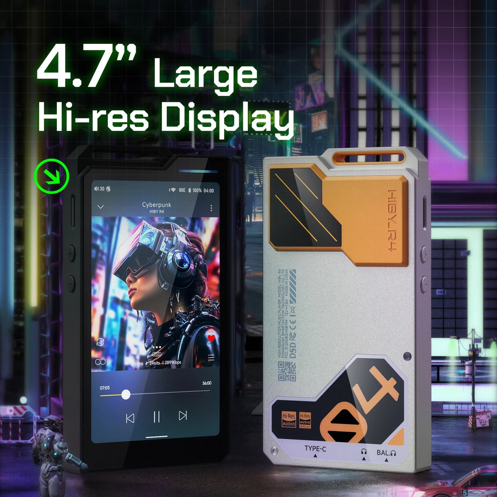 HiBy R4 Snapdragon 665 ES9038Q2M*4 Android12 HiFi Music Player MP3