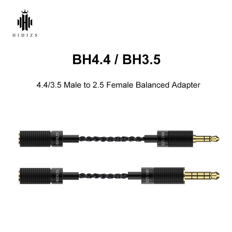 HIDIZS BH4.4 BH3.5 4.4/3.5 Male to 2.5 Female Balanced Adapter - The HiFi Cat