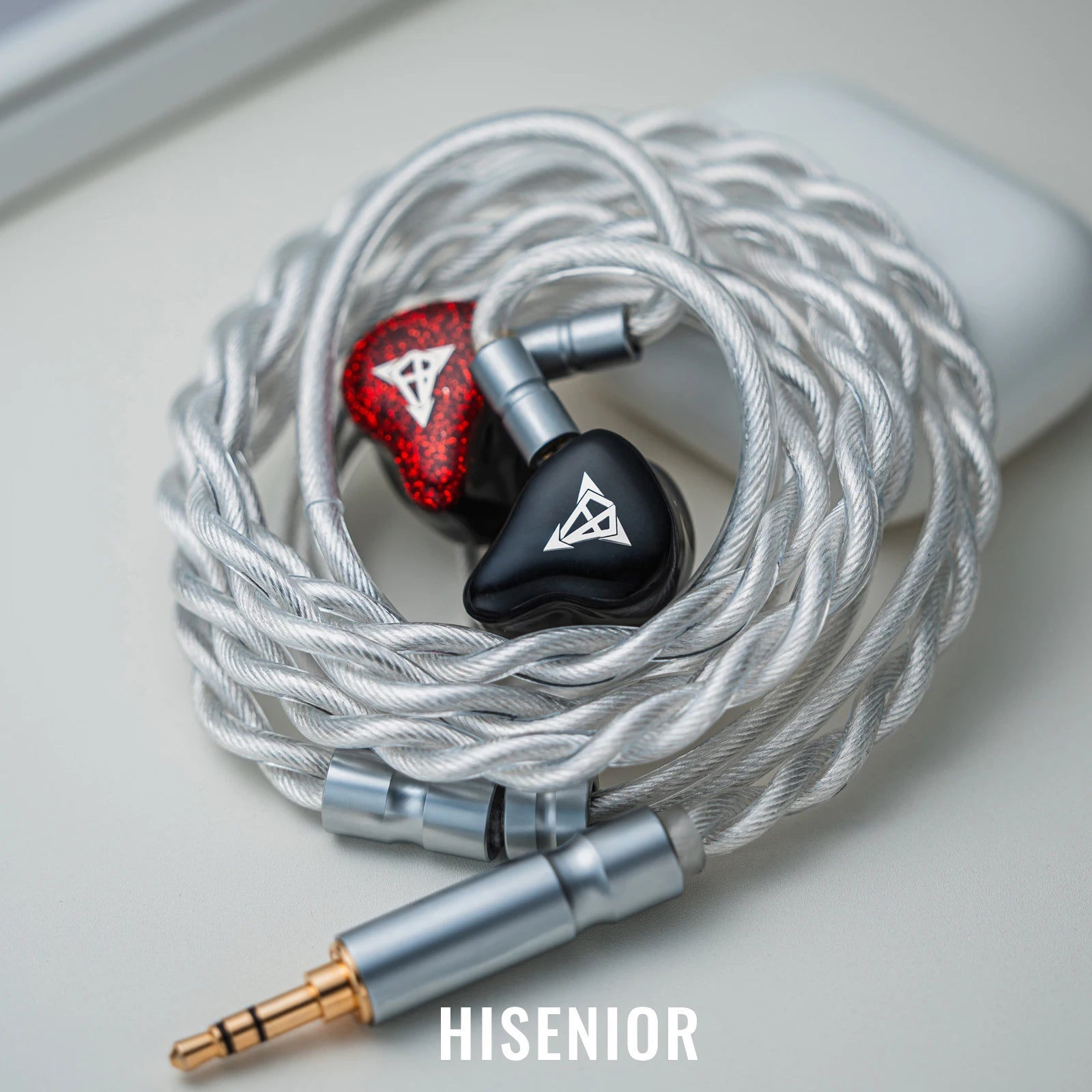イヤホン Hisenior Mega5est Hisenior Mega5Est Bass+ 1DD+2BA+2EST Drivers IEM — HiFiGo