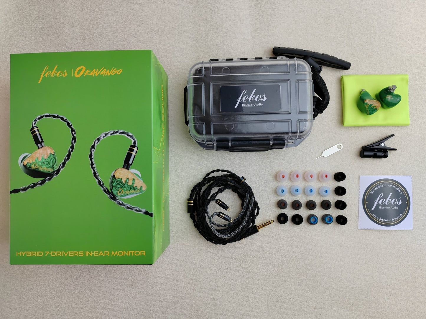 Hisenior Okavango 7 - Driver Hybrid In - Ear Monitors Earphone - The HiFi Cat