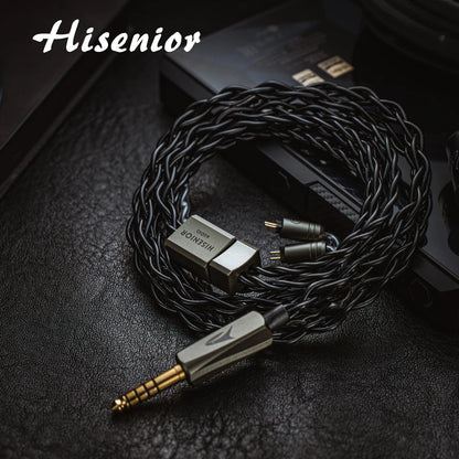Hisenior ORCA Premium 6N UPOCC Copper Litz IEM Cable (4.4mm Balanced) - The HiFi Cat