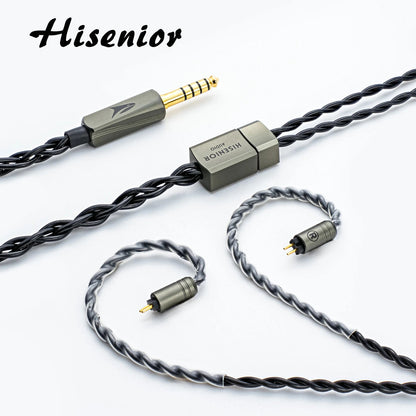 Hisenior ORCA Premium 6N UPOCC Copper Litz IEM Cable (4.4mm Balanced) - The HiFi Cat