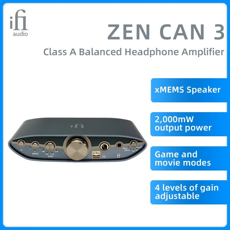 iFi New ZEN CAN 3 Desktop Balanced Headphone Amplifier - The HiFi Cat